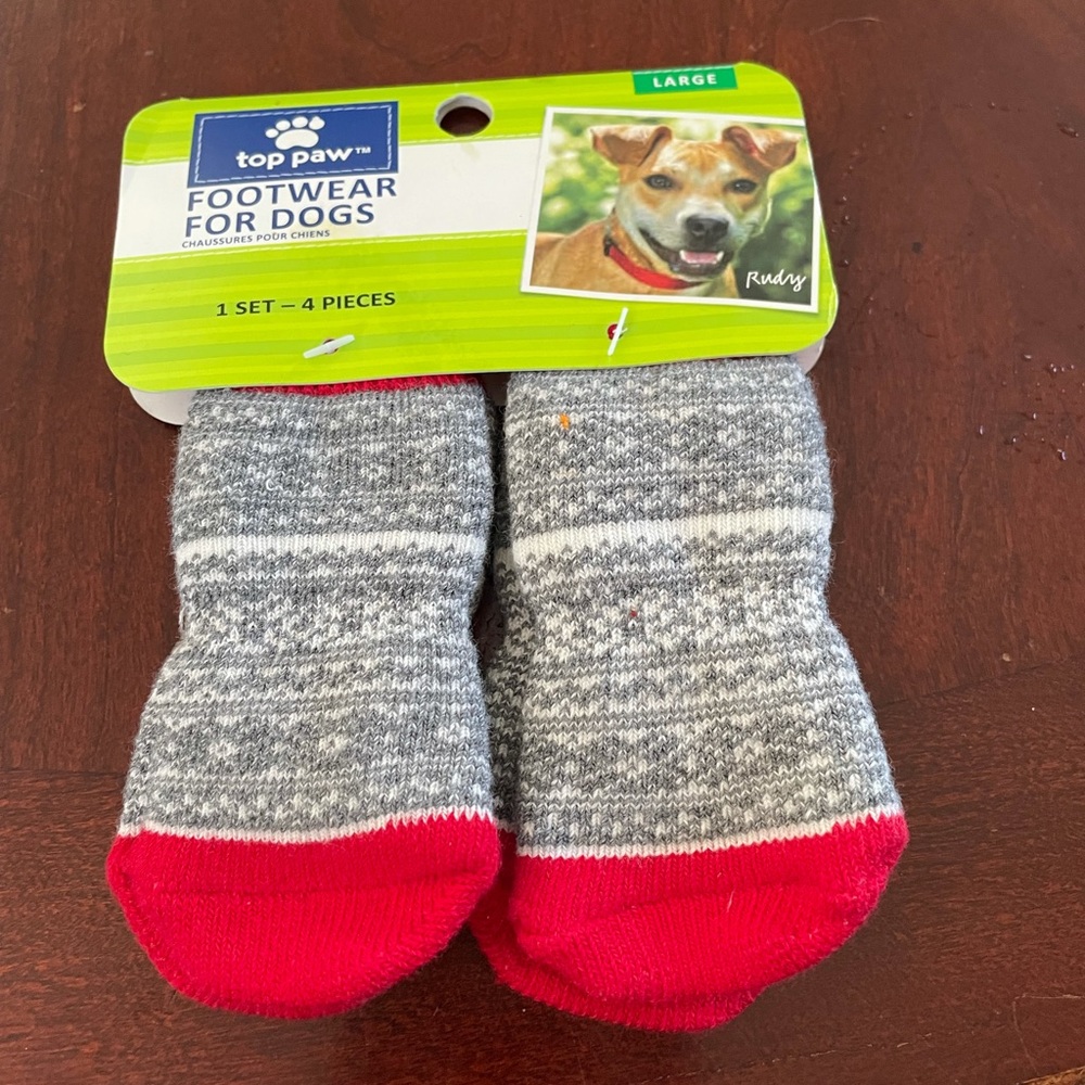 NWT Dog Socks Booties. Non-Slip Soles. OS.
